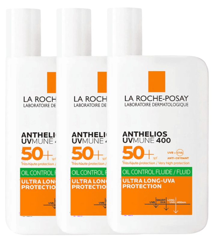 Imagen de La Roche Posay Anthelios UV-MUNE 400 SPF50+ 🌞 Fluido 3x50ml en OfertitasTOP