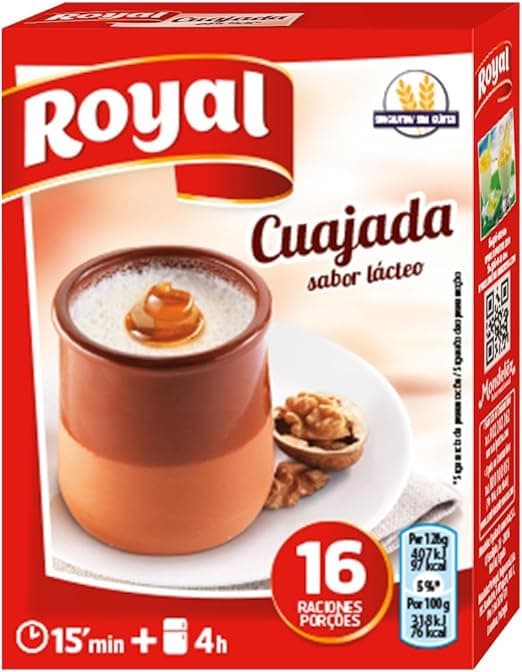 Royal Cuajada en Polvo Azucarada, 16 Raciones 🍮