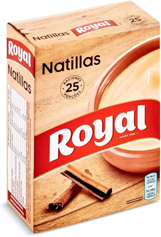 Royal Natillas Caseras en Polvo, 25 Raciones 🍮
