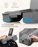 Thumbnail 3 de SAIJI Soporte para Portátil con Cojín, Gris Oscuro💻