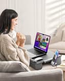 Thumbnail 6 de SAIJI Soporte para Portátil con Cojín, Gris Oscuro💻