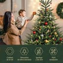 Thumbnail 4 de SALCAR Árbol de Navidad Artificial 1,8 m con Sistema Plegable 🎄