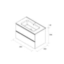 Thumbnail 5 de Salgar Bequia mueble baño 2 cajones con lavabo 1 poza 🚽