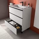 Thumbnail 2 de Salgar Bequia Mueble baño metal 3 cajones con lavabo 🛁