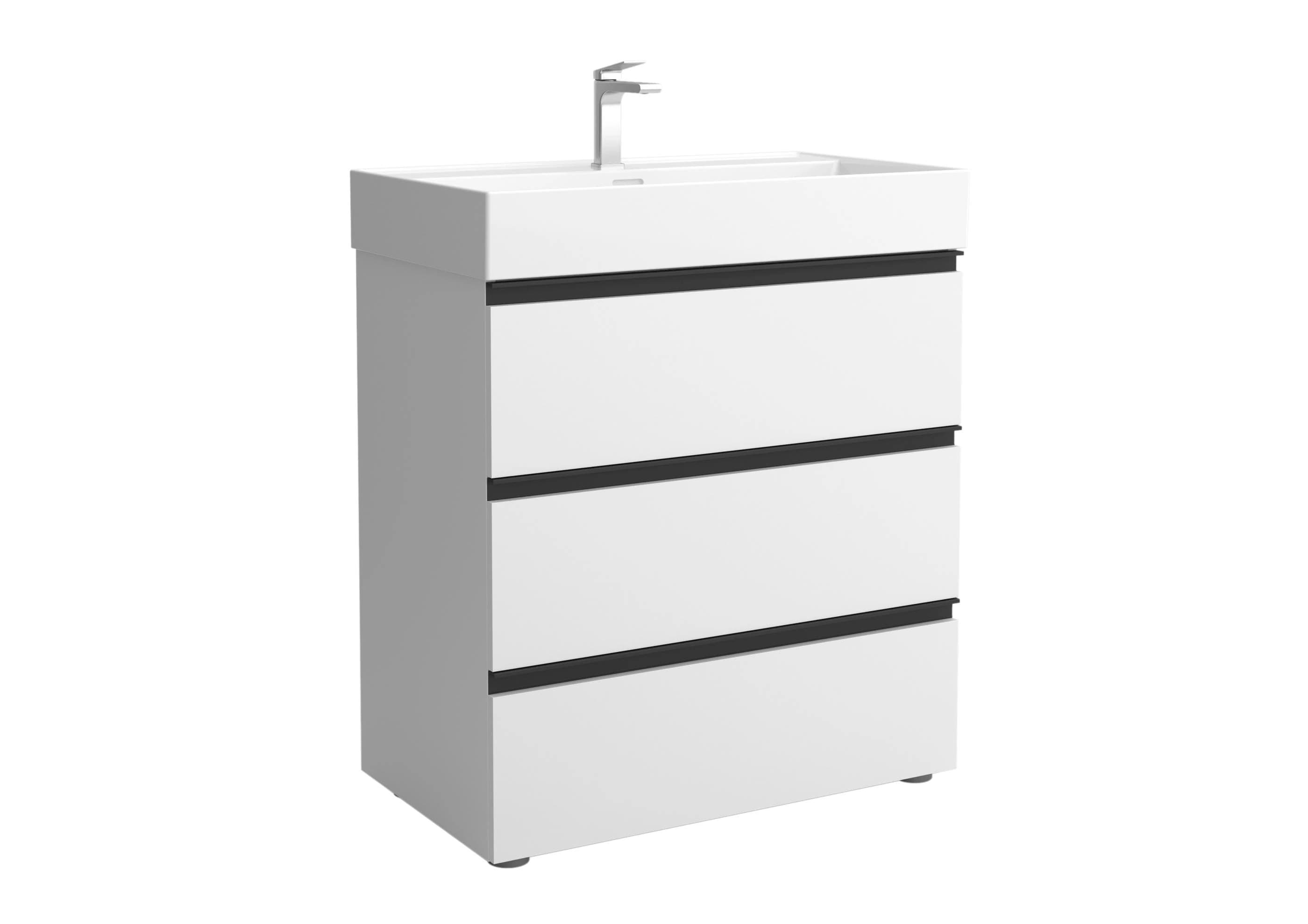 Salgar Mueble baño metal 3C 3 cajones con lavabo Veneto Bequia 🚽