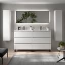 Thumbnail 1 de Salgar Vilna Mueble baño 3 cajones, lavabo 2 pozas 📺