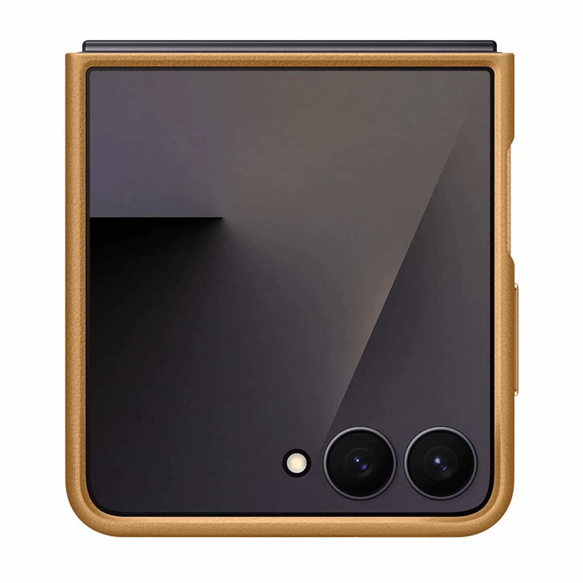 Imagen de Samsung Funda de cuero vegano marrón para Galaxy Z Flip7 📱 en OfertitasTOP