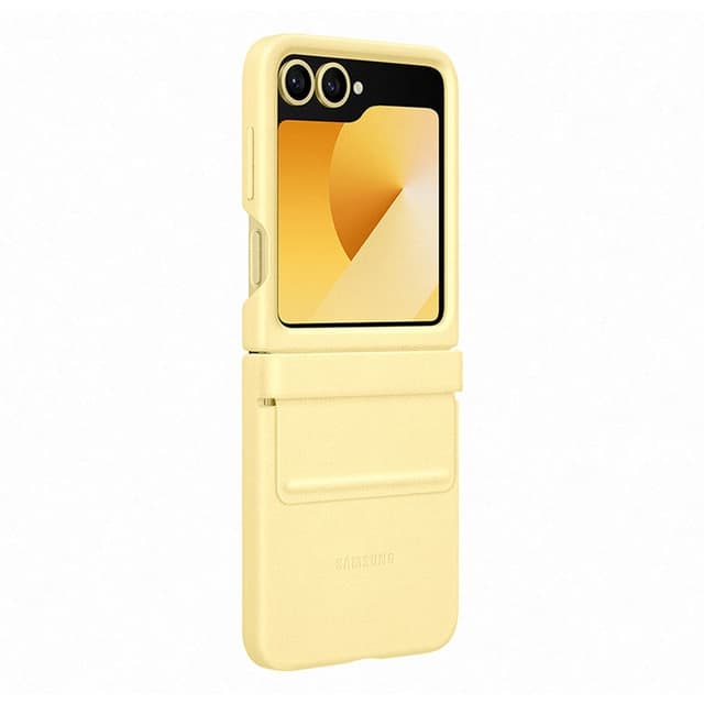 Imagen de Samsung Funda ecopiel amarilla para Galaxy Z Flip6 📱 en OfertitasTOP