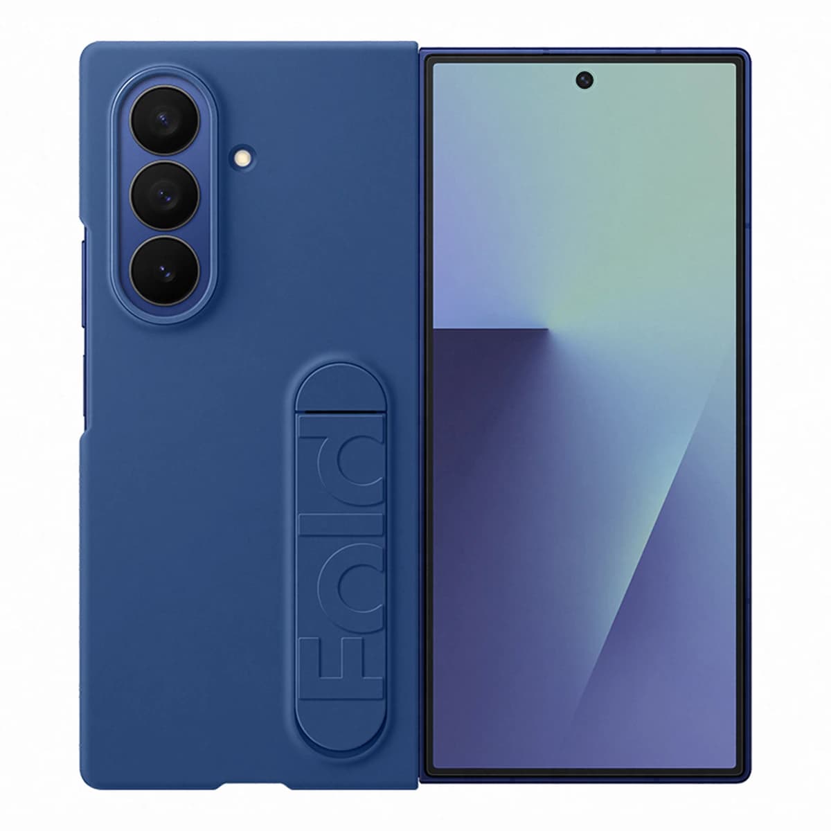 Imagen de Samsung Funda silicona azul + protector Galaxy Z Fold7 📱 en OfertitasTOP