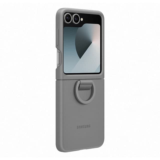Imagen de Samsung Funda de silicona gris para Galaxy Z Flip6 📱 en OfertitasTOP