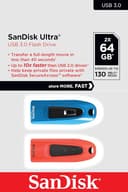 Thumbnail 1 de SanDisk Ultra de 64 GB USB 3.0 Paquete doble 💾