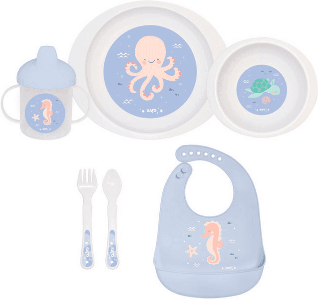 Saro Vajilla Microondas Ocean Life 6 piezas