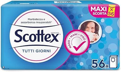 Scottex Todos los días 🧻 Pañuelos de papel certificados FSC, 56 paquetes