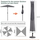 Thumbnail 1 de Sekey Carcasa para sombrilla de 400 cm con doble cubierta ☂️