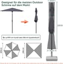 Thumbnail 1 de Sekey Funda para Sombrilla Ø300-400 cm ☔️ Impermeable y Protegida