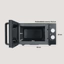 Thumbnail 2 de SEVERIN MW 7770 microondas analógico blanco/cromado 📺