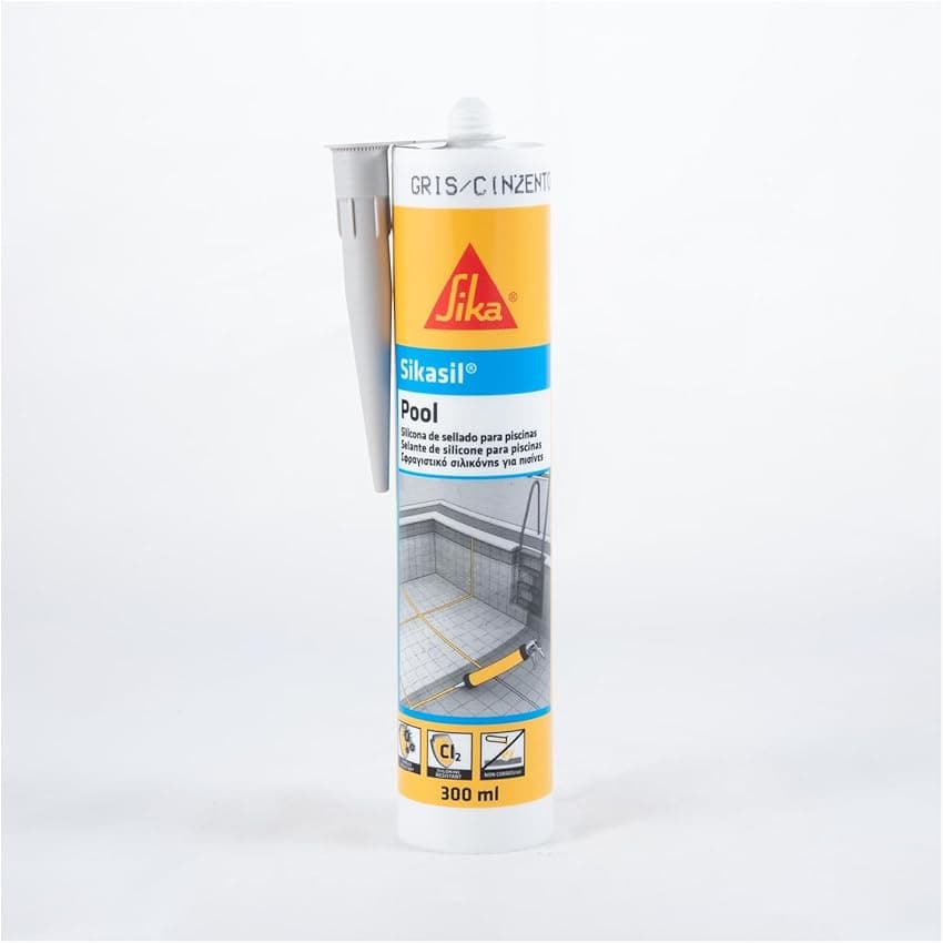 Imagen de SIKA Sikasil Pool Sellador de Silicona para Piscinas Gris 💧 300ml en OfertitasTOP