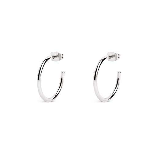 Imagen de SINGULARU Pendientes Aro Ank, baño de rodio 💍 en OfertitasTOP