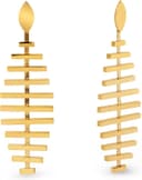 Thumbnail principal de SINGULARU Pendientes Pacific largos en acero baño 18 kt 💍