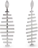 Thumbnail 3 de SINGULARU Pendientes Pacific largos en acero baño 18 kt 💍