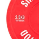 Thumbnail 4 de SingularWod Disco Técnico Halterofilia 2,5 Kg Rojo 🏋️‍♀️
