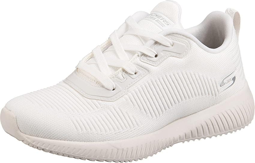 Imagen de Skechers Bobs Squad Tough Talk 👟 Zapatillas Mujer, White, 40 EU en OfertitasTOP