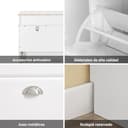 Thumbnail 7 de SoBuy Zapatero Estrecho FSR78-L-W para Entrada 🥿