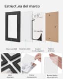 Thumbnail 2 de SONGMICS Collage de Marcos de Fotos 12 Piezas 🖼️