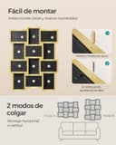 Thumbnail 5 de SONGMICS Collage de Marcos para Fotos, Pared, Dorado ✨