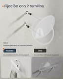 Thumbnail 4 de SONGMICS HOME Juego de 4 Ganchos de Pared 🧥 Blanco Perla