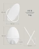 Thumbnail 5 de SONGMICS HOME Juego de 4 Ganchos de Pared 🧥 Blanco Perla