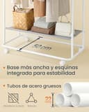 Thumbnail 5 de SONGMICS HOME ⚙️ Perchero Metálico con Ruedas y Ganchos