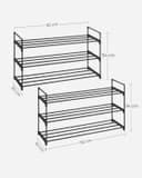 Thumbnail 2 de SONGMICS Juego de 2 Zapateros de 3 Niveles 🥿 Negro