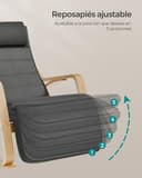 Thumbnail 5 de SONGMICS LYY10G Silla Mecedora Ajustable para Dormitorio 🛋️