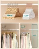 Thumbnail 4 de SONGMICS Perchas de Terciopelo Antideslizantes 50 U. 🌟