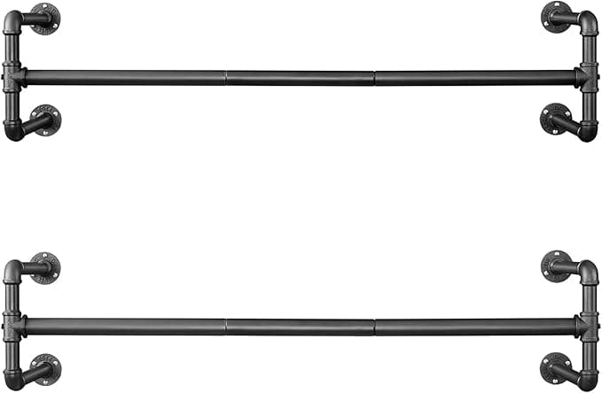 SONGMICS Perchero de Pared para Ropa, Juego de 2 🧥