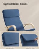 Thumbnail 4 de SONGMICS Sedia a Dondolo poltrona oscilante 120 kg 🪑