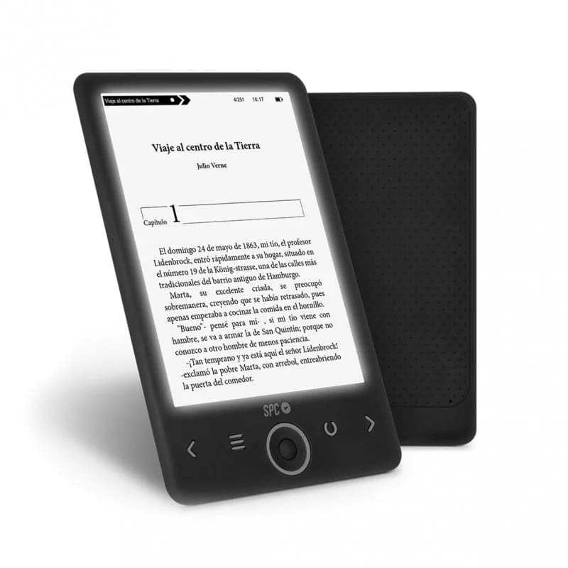 Imagen de SPC Dickens Light 2 eReader 6" 8 GB Negro 📚 en OfertitasTOP
