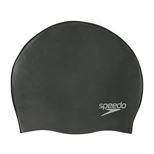 Speedo Plain Moulded Silicone Cap Gorro de natación Negra talla única