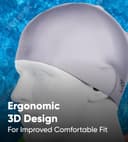 Thumbnail 5 de Speedo Plain Moulded Silicone Cap Gorro de natación Negra talla única