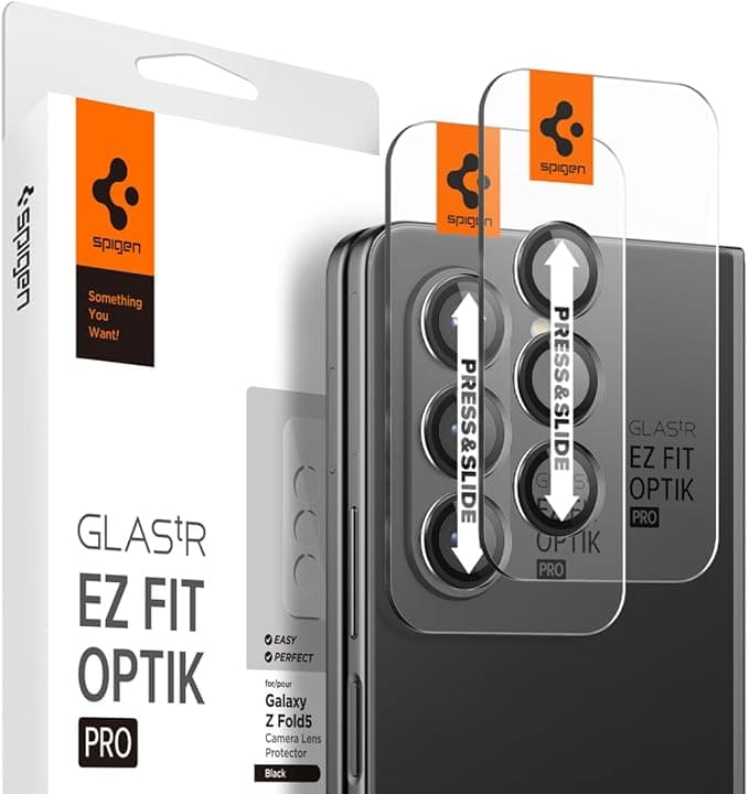 Spigen Glas.tR EZ Fit Pro Protector Cámara Samsung Z Fold 5 📷