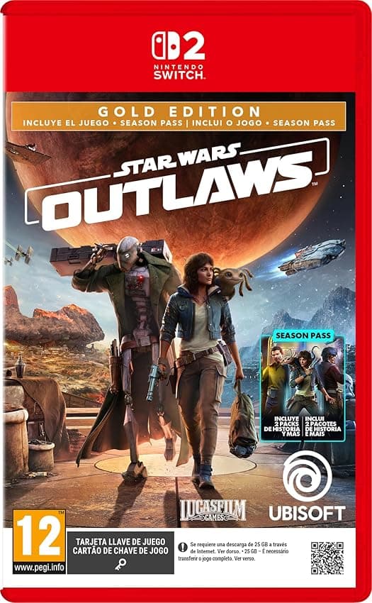 Imagen de Star Wars Outlaws Gold Edition Switch 2 — videojuego 🎮 en OfertitasTOP