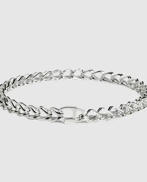 Imagen de STATEMENT - Collar Unchained de plata con eslabones ✨ en OfertitasTOP
