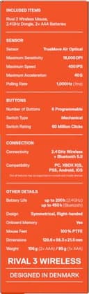 Thumbnail 14 de SteelSeries Rival 3 Wireless Gen 2 ratón gaming 18.000 dpi 🖱️