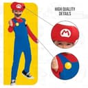 Thumbnail 6 de Super Mario - Disfraz Oficial con Bigote y Gorro 🎩