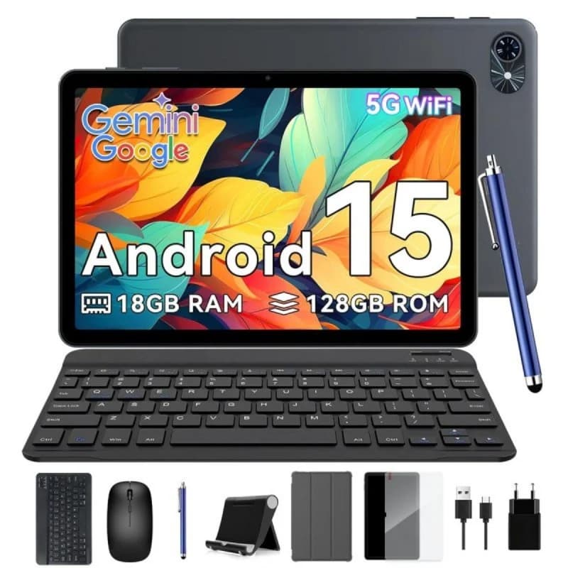Imagen de TABWEE T80 10,1" 128 GB Android 15 Gris 📱 en OfertitasTOP