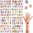 Thumbnail principal de Tatuajes Temporales Niños Pequeñas 🐶, 8 Hojas, Impermeables