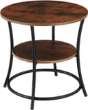 Thumbnail principal de TecTake® Mesa Auxiliar Industrial en Madera Oscura 🪑