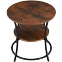 Thumbnail 3 de TecTake® Mesa Auxiliar Industrial en Madera Oscura 🪑