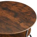 Thumbnail 7 de TecTake® Mesa Auxiliar Industrial en Madera Oscura 🪑